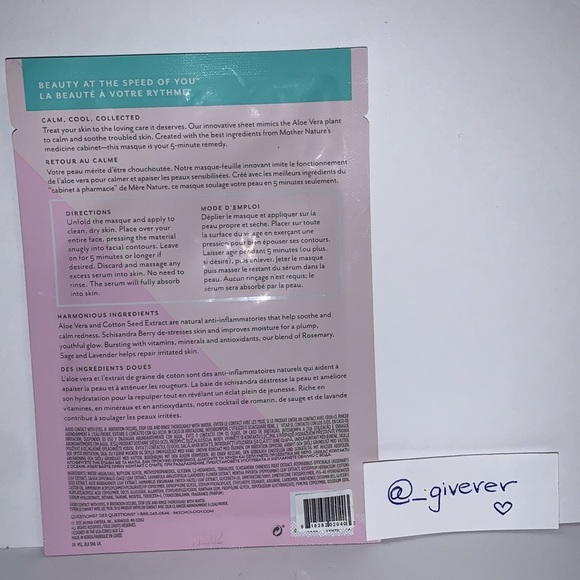 3 Count Patchology Soothe Sheet Mask Flashmasque 5 Minute Facial - Picture 3 of 9